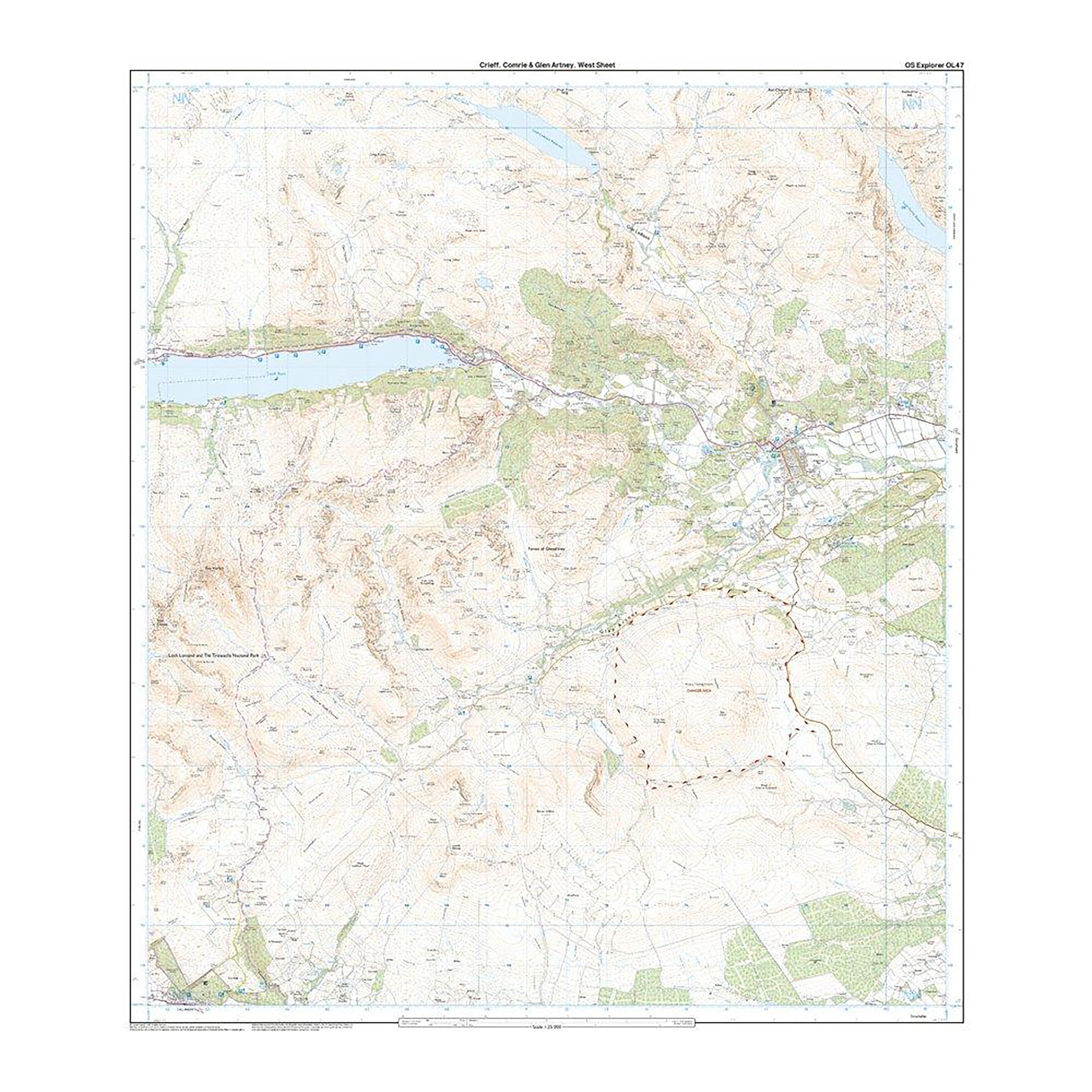 Active Explorer OL 47 Crieff, Comrie & Glen Artney Map