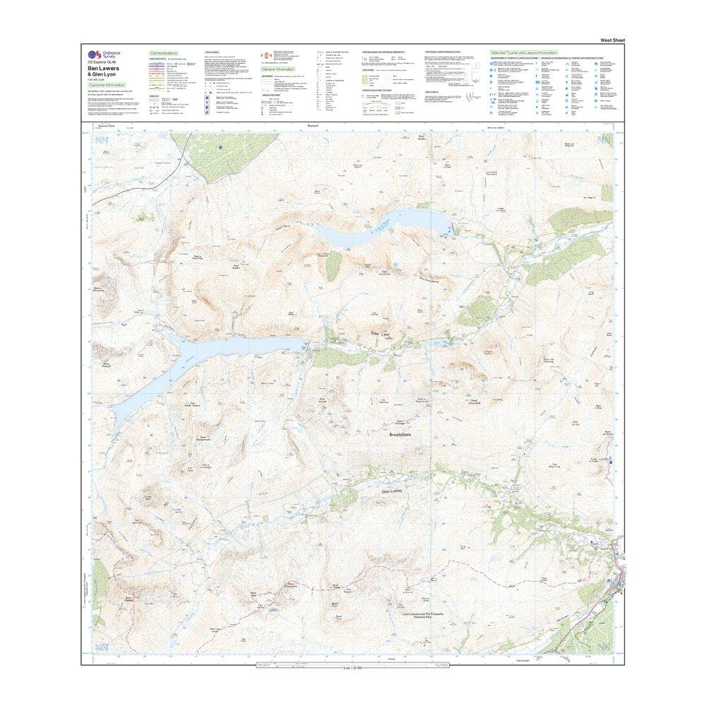 Explorer Active OL48 Ben Lawers & Glen Lyon Map With Digital Version