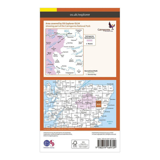 Explorer OL 54 Active D Glen Esk & Glen Tanar