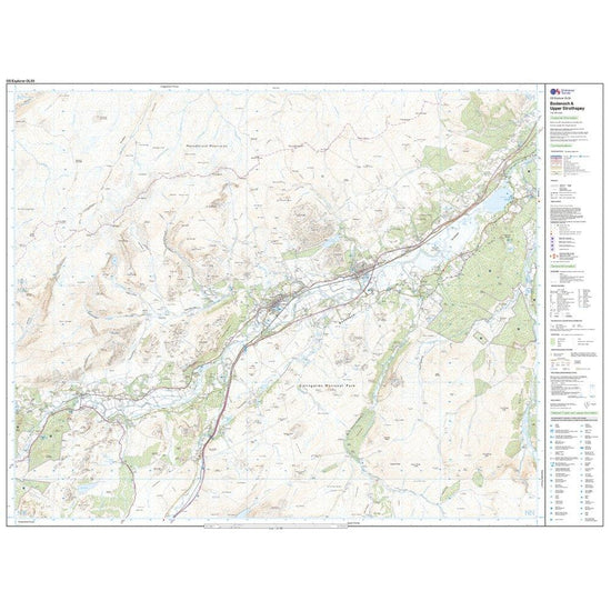 Explorer OL 56 Active D Badenoch & Upper Strathspey Map
