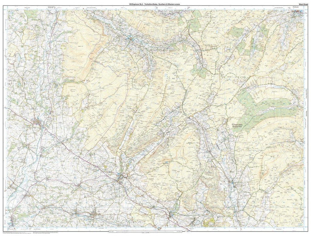 Explorer OL2 Yorkshire Dales - Southern & Western Areas Map With Digital Version