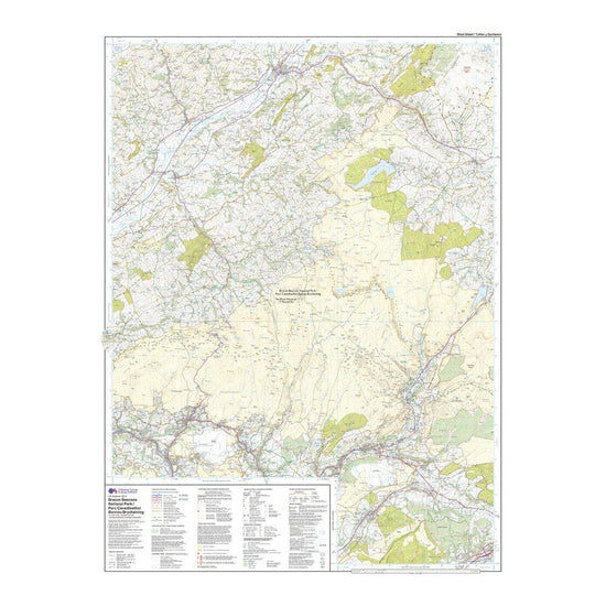 Explorer OL 12 Brecon Beacons National Park - Western & Central Areas Map
