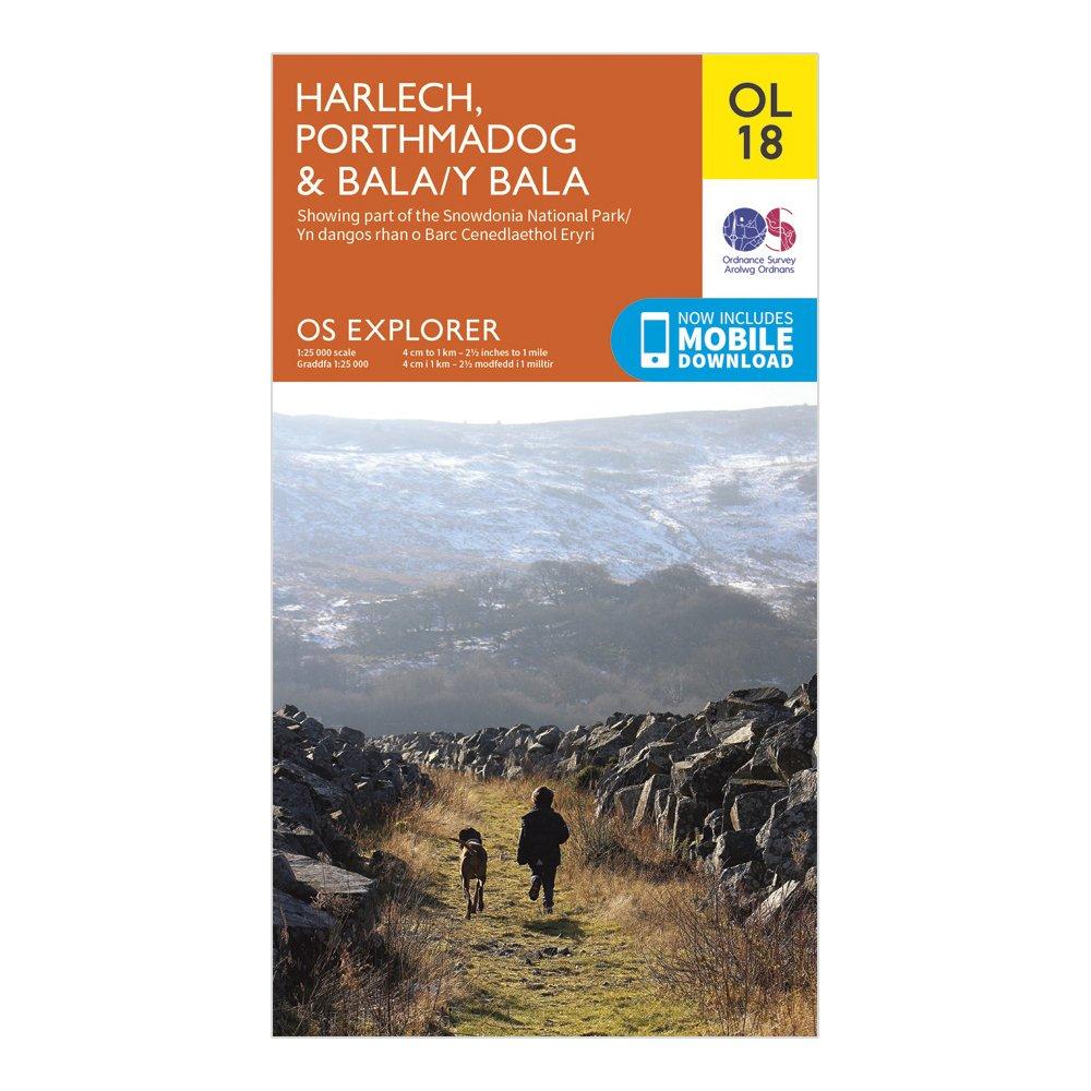 Explorer OL 18 Harlech, Porthmadog & Bala Map