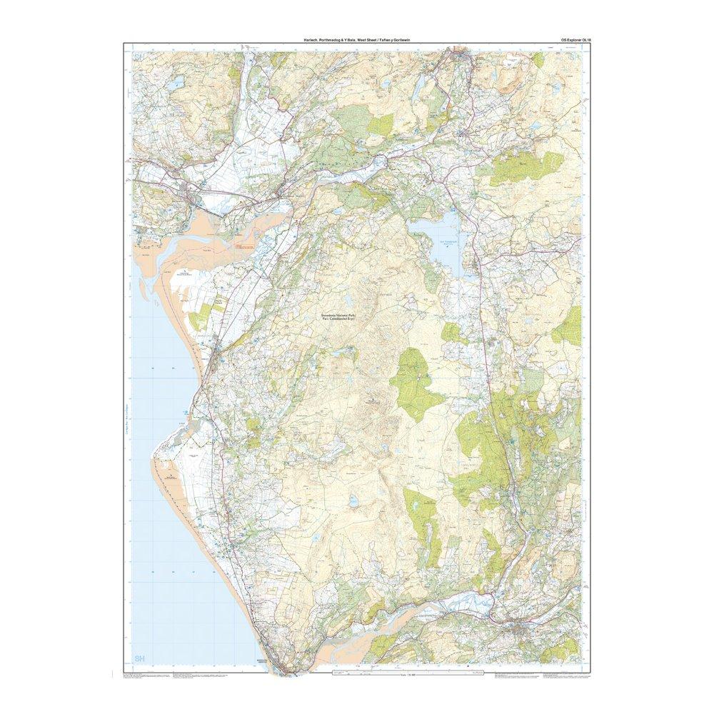 Explorer OL 18 Harlech, Porthmadog & Bala Map