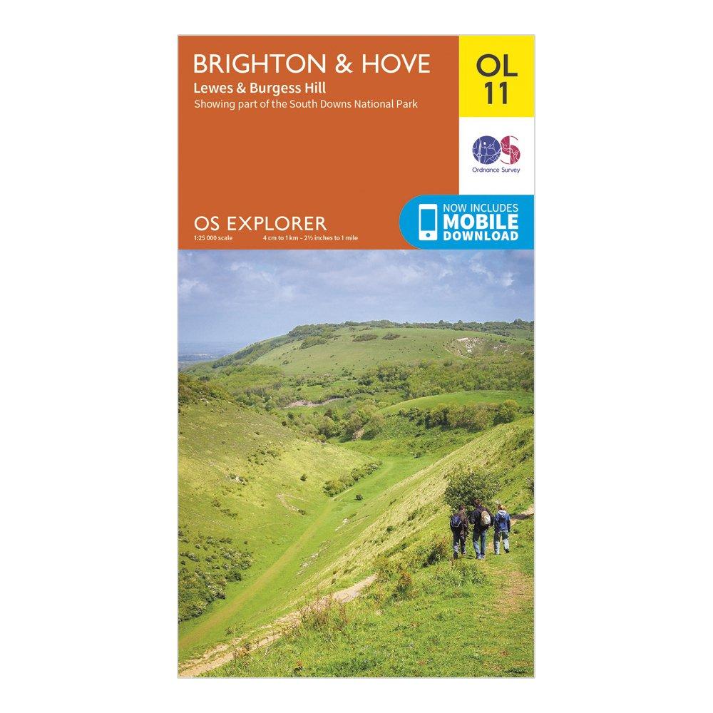 Explorer OL11 Brighton & Hove Map With Digital Version
