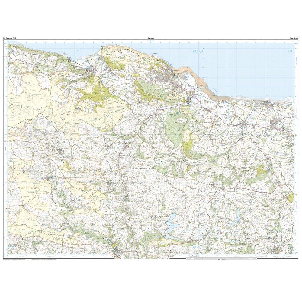 Explorer OL 9 Exmoor Map