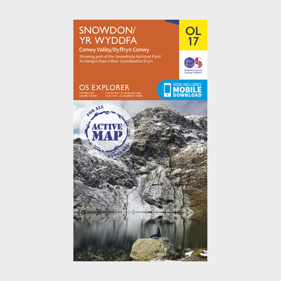 Explorer Active OL17 Snowdon & Conwy Valley Map With Digital Version