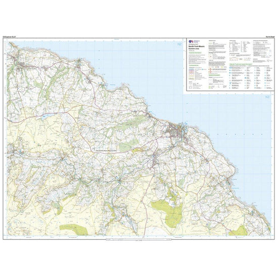 Explorer OL27 North York Moors - Eastern Area Map With Digital Version