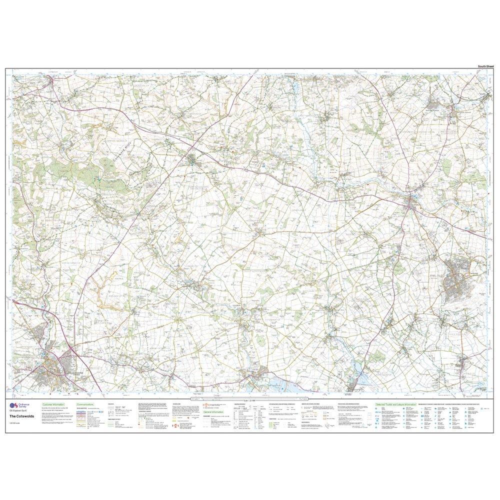 Explorer OL45 The Cotswold Map With Digital Version