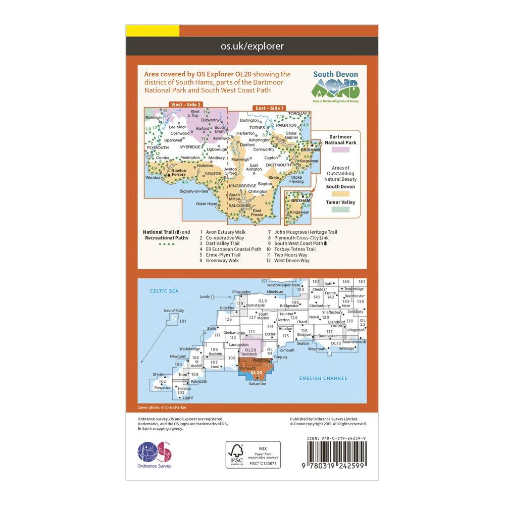 Explorer OL 20 South Devon Map