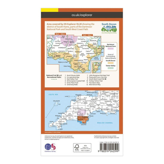 Explorer OL 20 South Devon Map