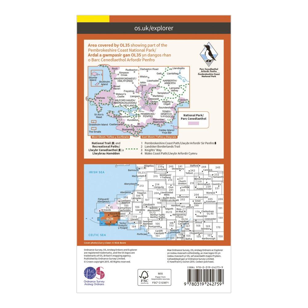 Explorer OL 36 South Pembrokeshire Map