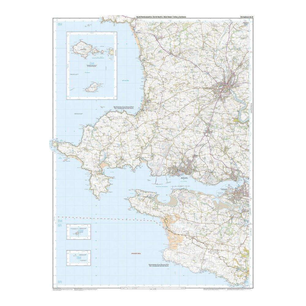 Explorer OL 36 South Pembrokeshire Map