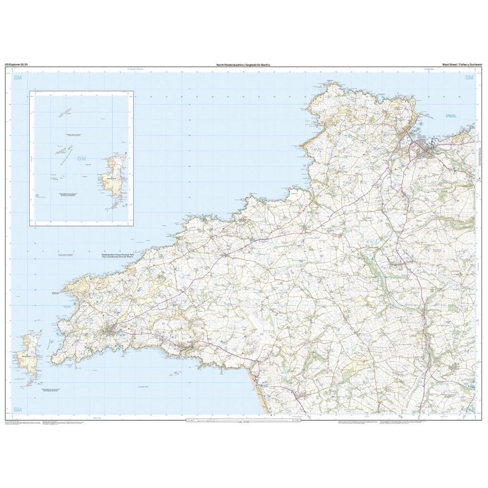 Explorer OL 35 North Pembrokeshire Map