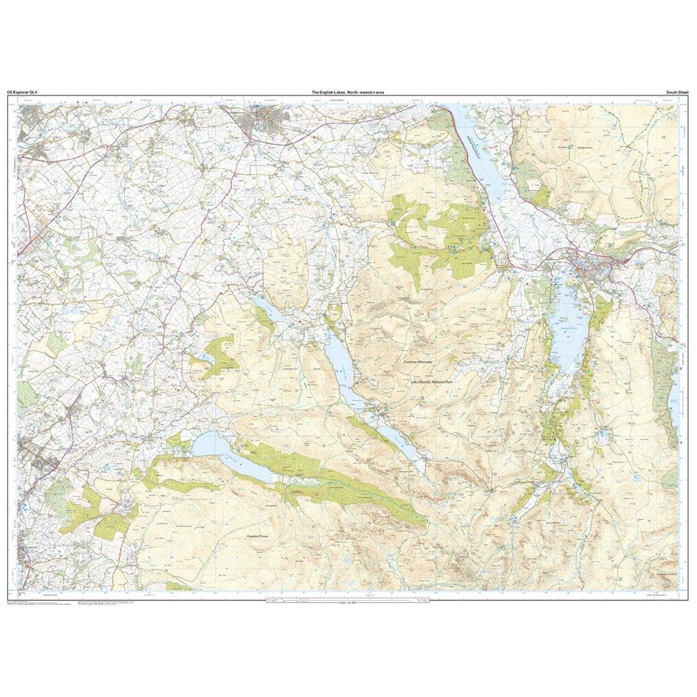 Explorer Active OL 4 The Lake District (North-Western area) Map