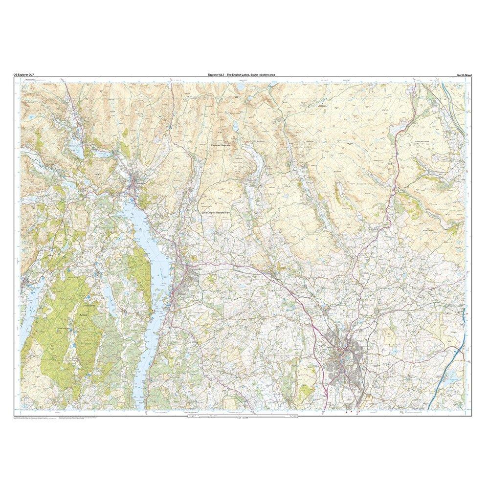 Explorer Active OL7 The English Lakes - South Eastern Area Map With Digital Version
