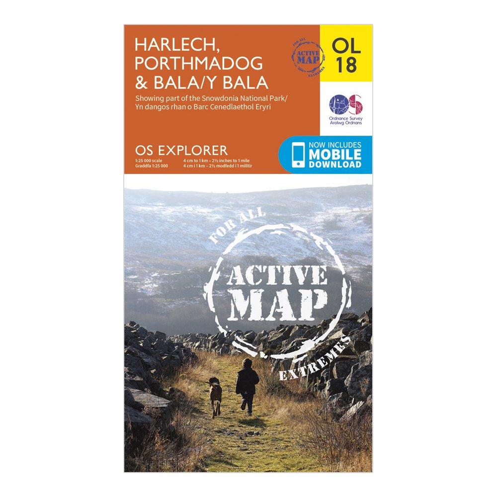 Explorer Active OL18 Harlech, Porthmadog & Bala Map With Digital Version
