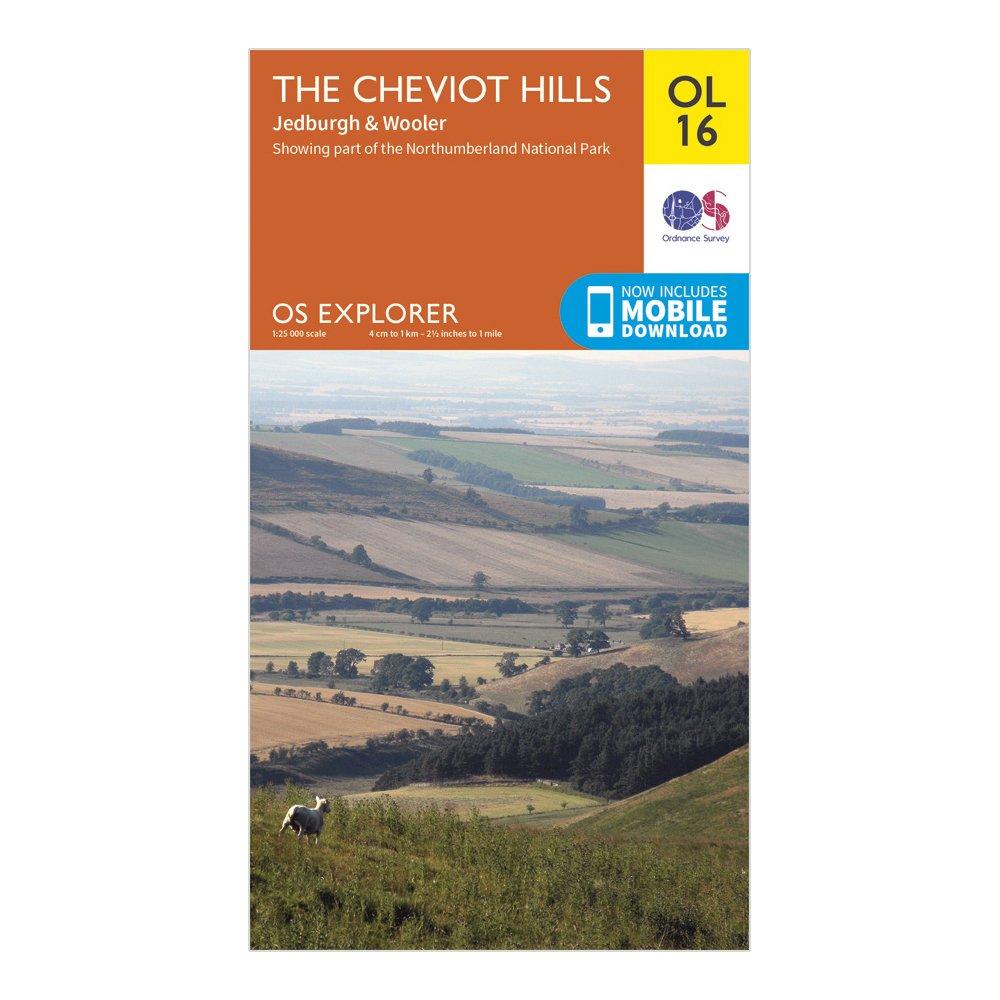 Explorer OL16 The Cheviot Hills Map