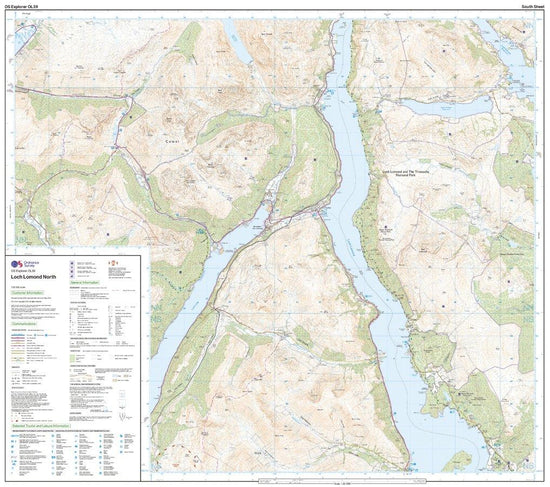 Explorer OL 39 Loch Lomond North Map