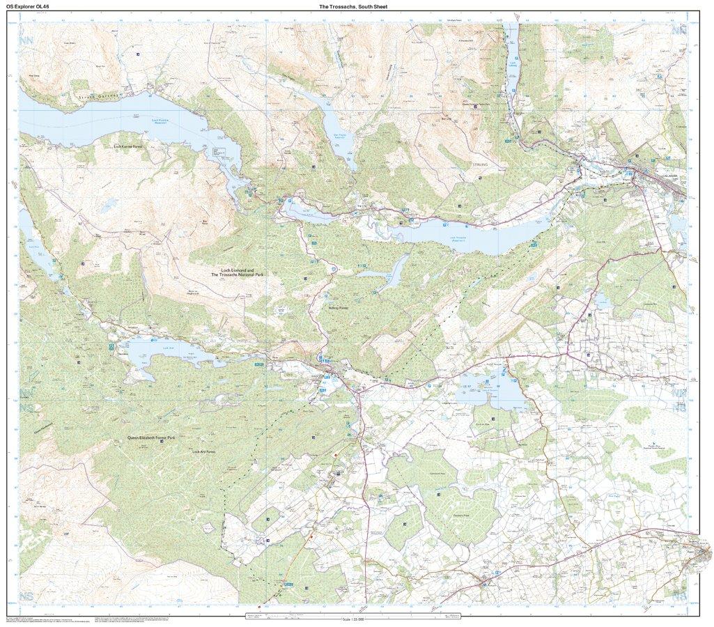 Explorer OL 46 The Trossachs Map