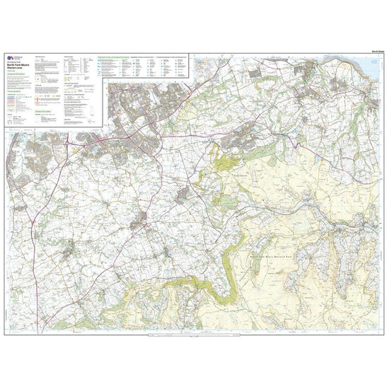 Explorer Active OL26 North York Moors - Western Area Map