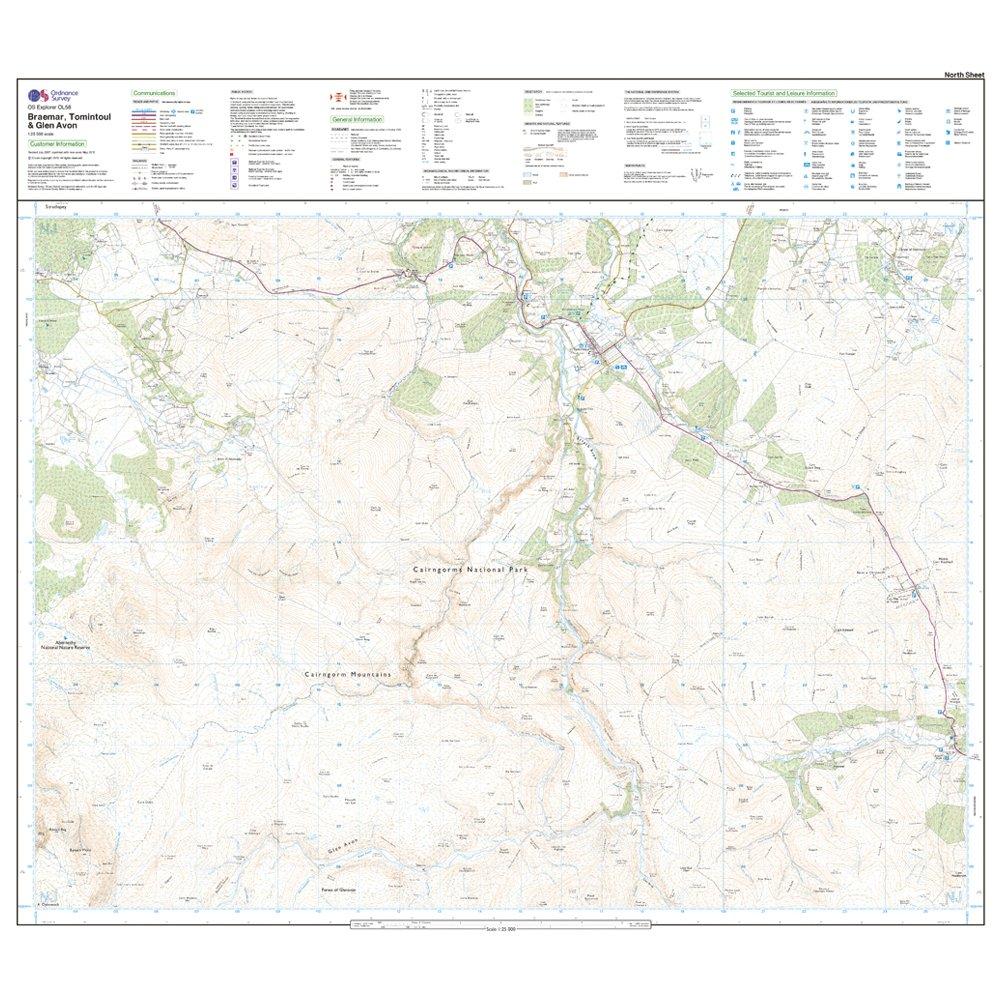 Explorer OL 58 Braemar, Tomintoul & Glen Avon Map