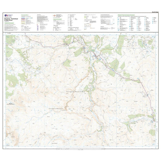 Explorer OL 58 Braemar, Tomintoul & Glen Avon Map