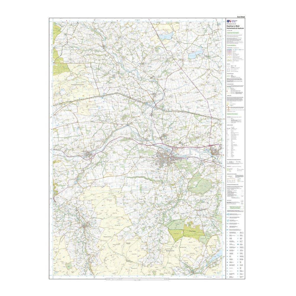 Explorer Active OL 43 Hadrian's Wall Map