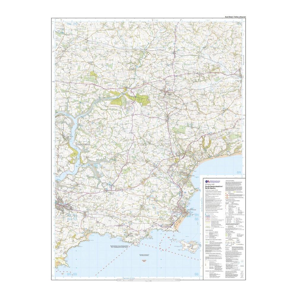 Explorer Active OL36 South Pembrokeshire Map With Digital Version