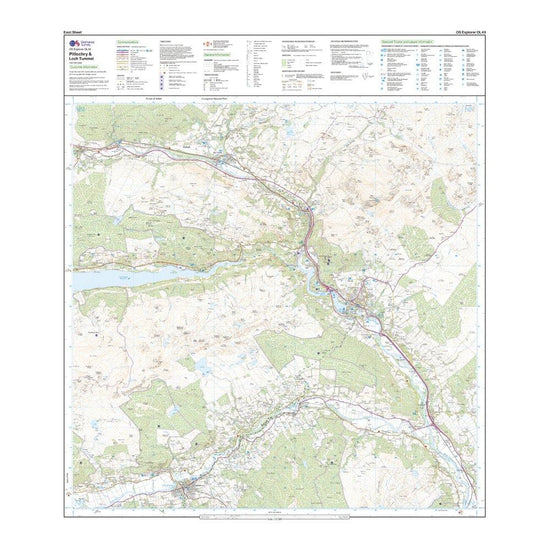 Explorer OL 49 Pitlochry & Loch Tummel Map