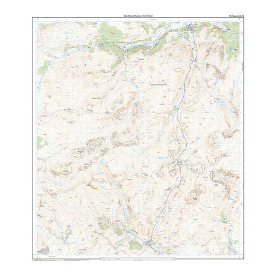 Explorer OL52 Glen Shee & Braemar Map With Digital Version
