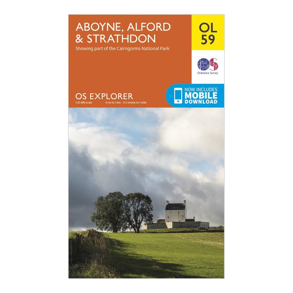 Explorer OL 59 Aboyne, Alford & Strathdon Map