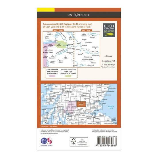 Explorer OL 47 Crieff, Comrie & Glen Artney Map