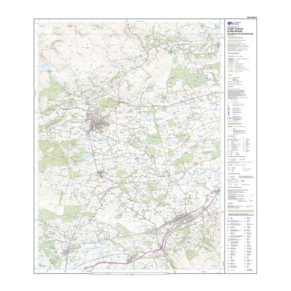 Explorer OL 47 Crieff, Comrie & Glen Artney Map