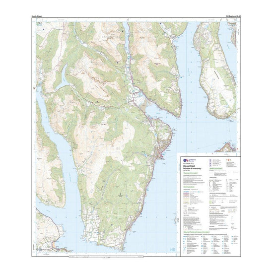 Explorer OL 37 Cowal East Dunoon & Inveraray Map