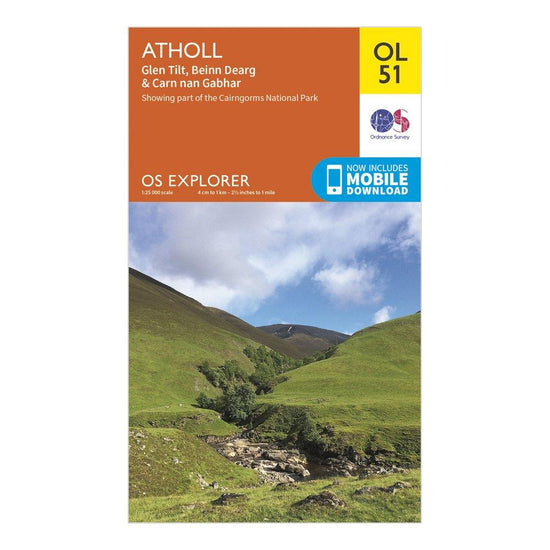 Explorer OL51 Atholl Map With Digital Version