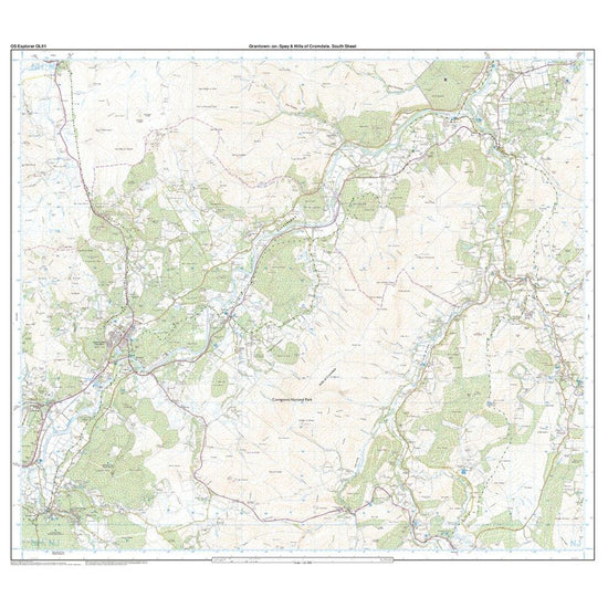 Explorer OL 61 Grantown-on-Spey & Hills of Cromdale Map