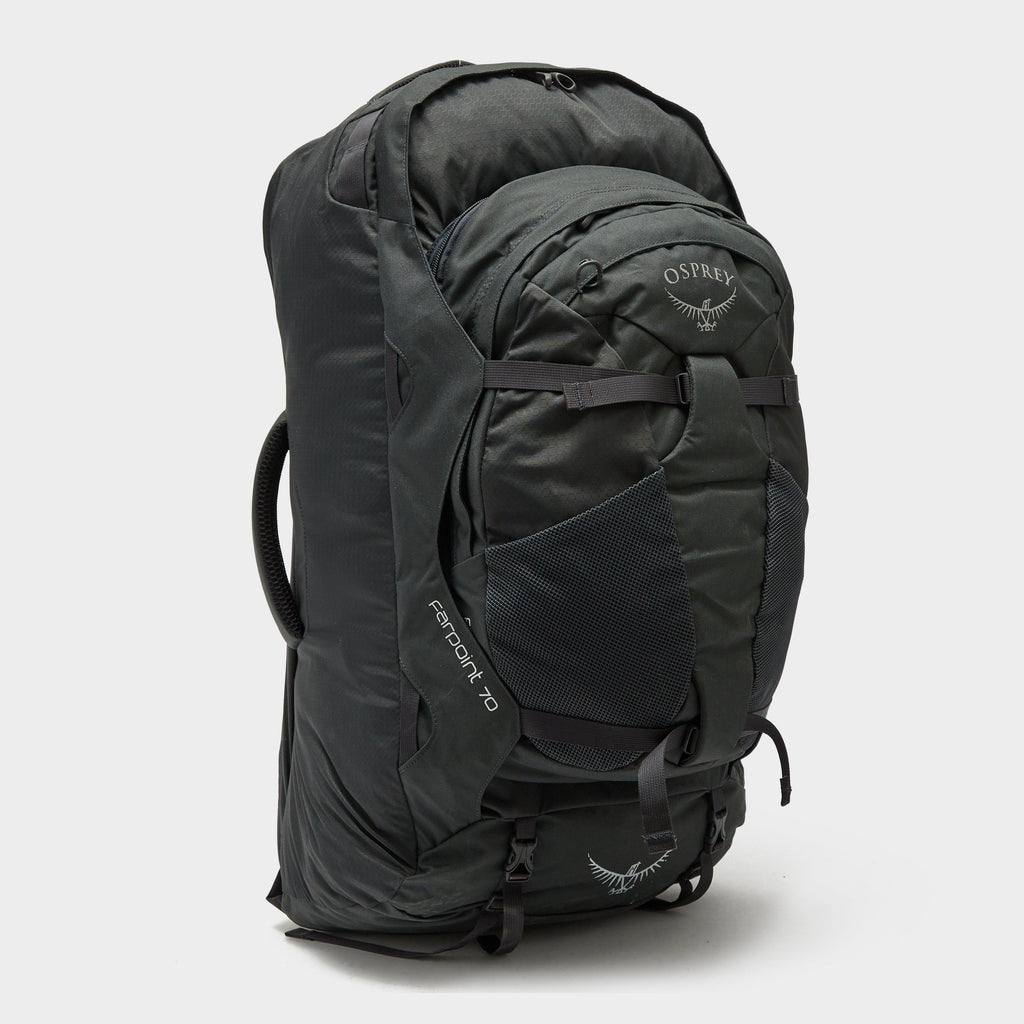 osprey 70 l backpack Grey Osprey Farpoint 70 Litre Travel Rucksack (M/L) – Blacks