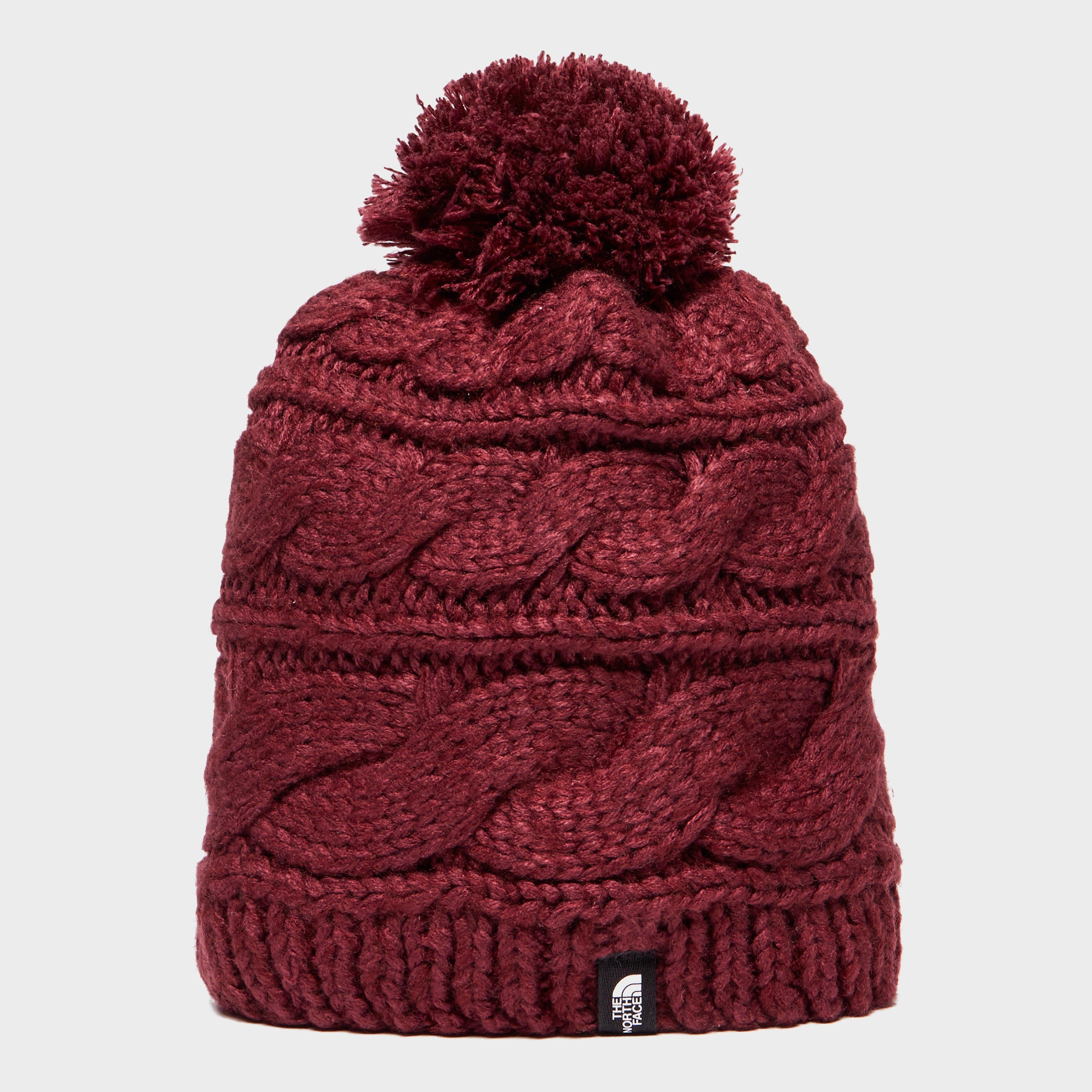 Women's Tri Cable Pom Beanie