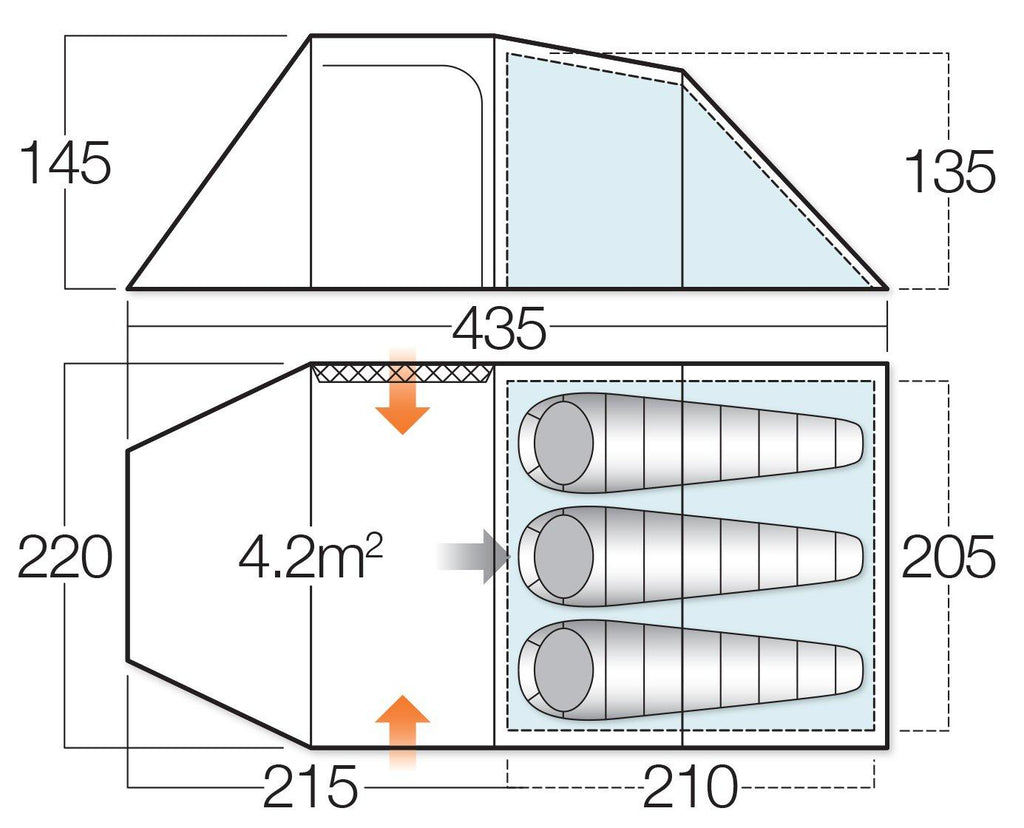 Beta 350XL Tunnel Tent