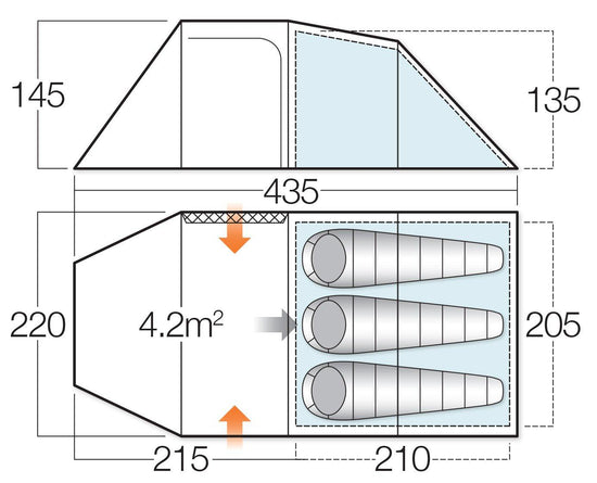 Beta 350XL Tunnel Tent