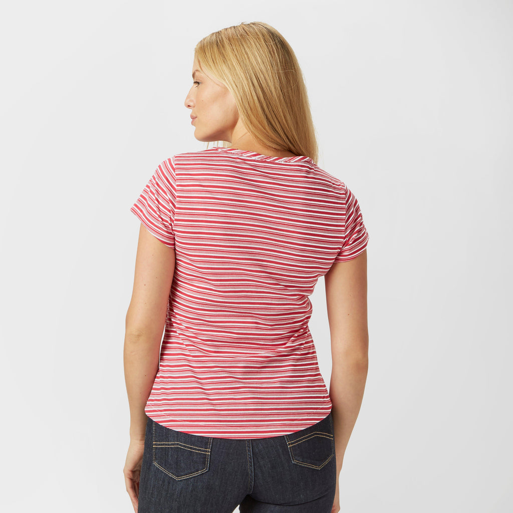 Women's Striped Floral T-Shirt
