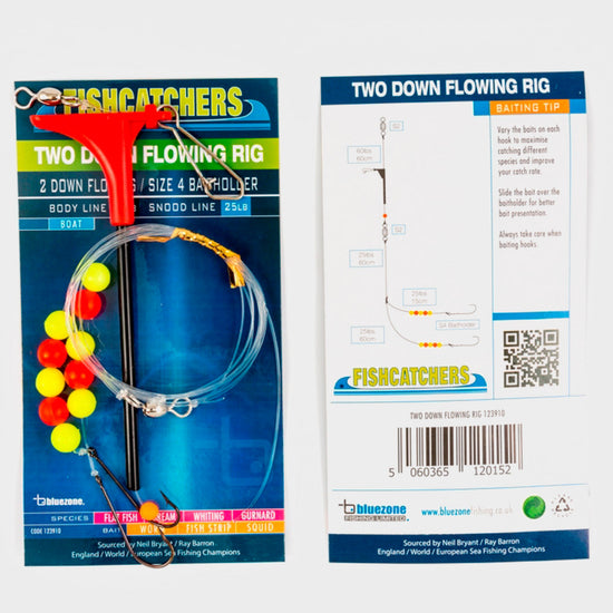 Two Down Flowing Rig Bait Holder Hooks (Size 4)