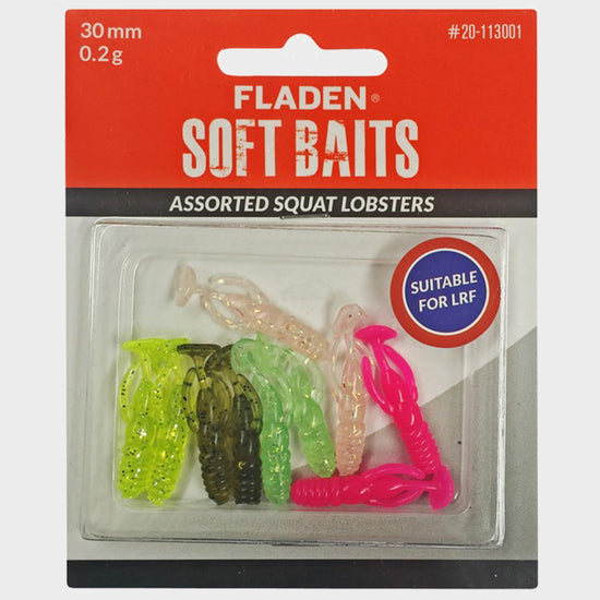 Fladen Soft Baits Assorted Squat Lobsters 3cm 0 2g 10pk