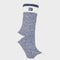 Ladies Cream Block Twist Socks