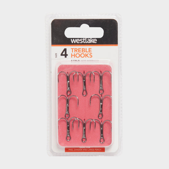Semi-Barbed Treble Hooks (Size 4)