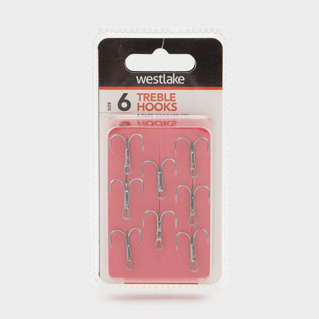 Semi-Barbed Treble Hooks (Size 6)