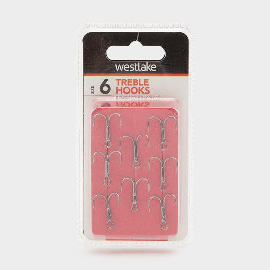 Semi-Barbed Treble Hooks (Size 6)