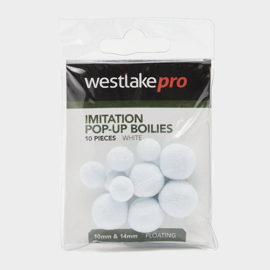Imitation Popup Boilie 10-14mm White (10pcs)