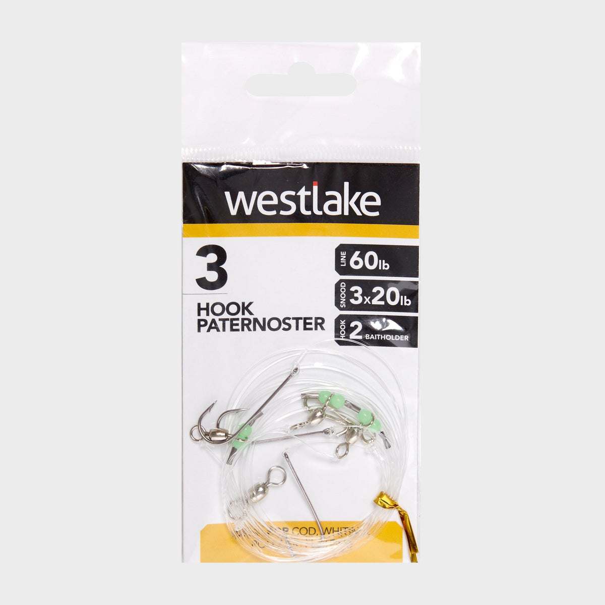 Paresnoster Rig Multi Westlake 3 Hook Paternoster Rig (Size 2) – Blacks
